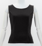 Flamenco Sleeveless Blouse with Velvet / Black / J3051bk-flamenco