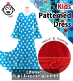Kids Custom Flamenco Flare Velvet Dress with Frills / JCp128-pattern
