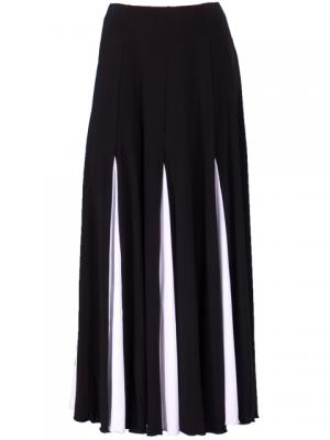 Flamenco Skirt with Contrast Panels / Black & White /G161w