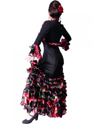 Flamenco Bolero with Rose Frills / Black / G1876b