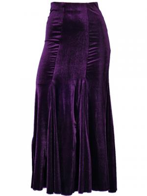 Flamenco Blouse & Skirt Two-piece with Velvet / Two-piece / Purple / G1906pb