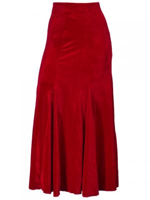 Flamenco Blouse & Skirt Two-piece with Velvet / Two-piece / Red / G1906rb