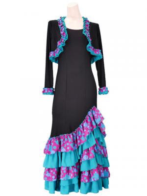 Flamenco Borero & Dress / Roses & Dots / Model Adba & Rosa / G2340bp