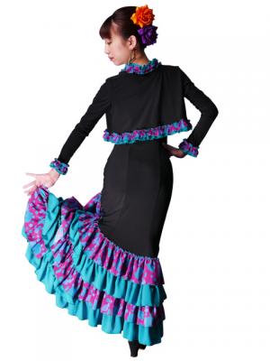 Flamenco Borero & Dress / Roses & Dots / Model Adba & Rosa / G2340bp