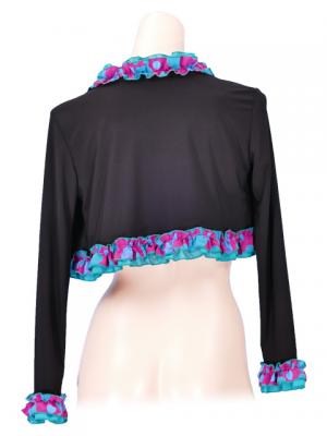 Flamenco Ruffle Long Sleeves Bolero / Dots & Roses frills / Model Adba / G2342bp