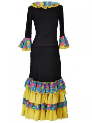 Flamenco Blouse & Skirt / Roses & Dots / Model Carla & Tecla / G2348bg