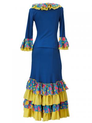 Flamenco Blouse & Skirt / Roses & Dots / Model Carla & Tecla / G2348blg