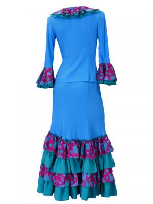 Flamenco Blouse & Skirt / Roses & Dots / Model Carla & Tecla / G2348lbp