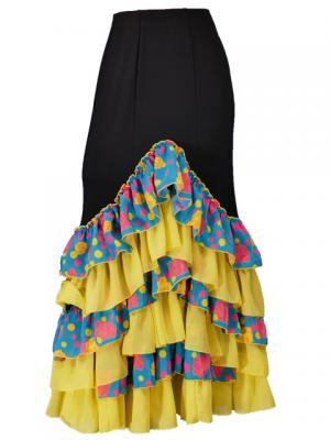 Flamenco Blouse & Skirt / Roses & Dots / Model Carla & Tecla / G2348bg