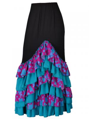 Flamenco Blouse & Skirt / Roses & Dots / Model Carla & Tecla / G2348bp