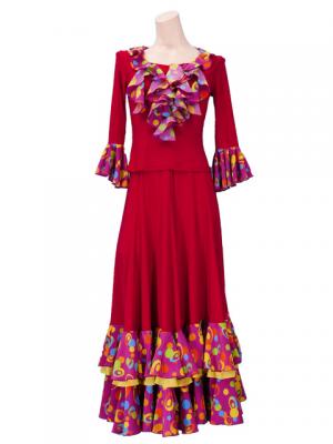 Flamenco Blouse & Skirt / Dots / Model Renata & Pilia / G2351rp