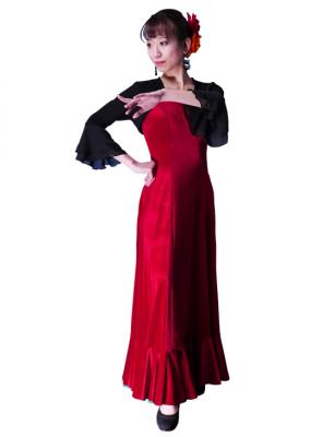Flamenco Bolero with Koshibo ruffle / G2382bk