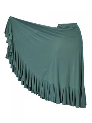 Flamenco Skirt with Single Frill/ Green / G2409gr