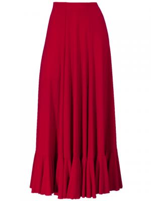 Flamenco Skirt with Single Frill/ Red / G2409rd