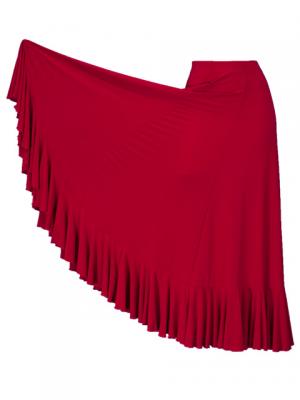 Flamenco Skirt with Single Frill/ Red / G2409rd