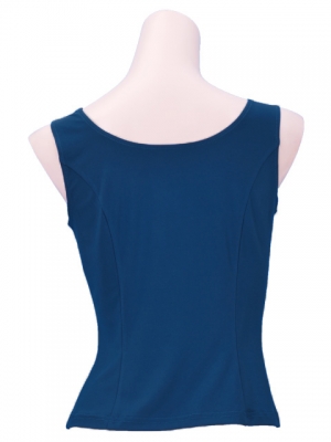 Flamenco Sleeveless Blouse / Blue Green / G2433bgr