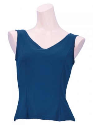 Flamenco Sleeveless Blouse / Blue Green / G2433bgr