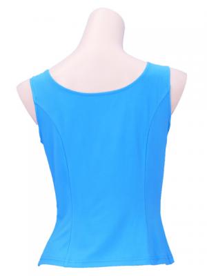 Flamenco Sleeveless Blouse / Light Blue / G2433lbl