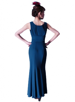 Flamenco Semi - Mermaid with High Waist Skirt/ Blue Green / G2442bgr