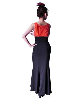 Flamenco Semi - Mermaid with High Waist Skirt/ Black / G2442bk