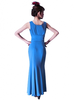 Flamenco Semi - Mermaid with High Waist Skirt/ Light Blue / G2442lbl