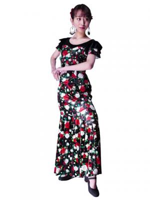 Flamenco Blouse & Skirt / Rose / G2449bkbk