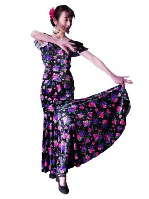 Flamenco Blouse & Skirt / Rose / G2449pubk