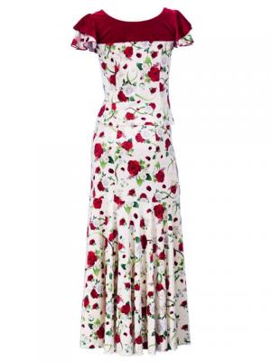Flamenco Blouse & Skirt / Rose / G2449rdwh
