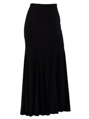 Mermaid Cut  Flamenco Skirt / Black / G409