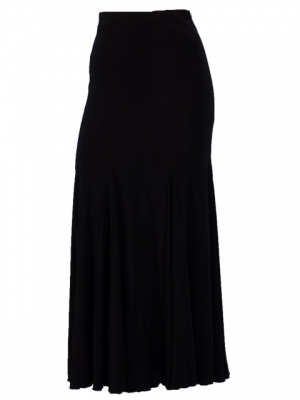 Mermaid Cut  Flamenco Skirt / Black / G409