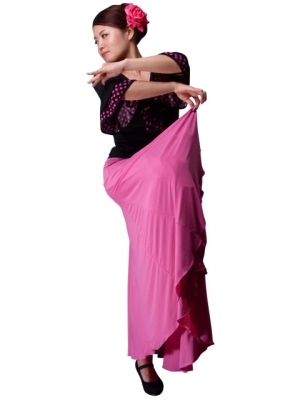 Flamenco Skirts with Multi Panels / Pink / G53