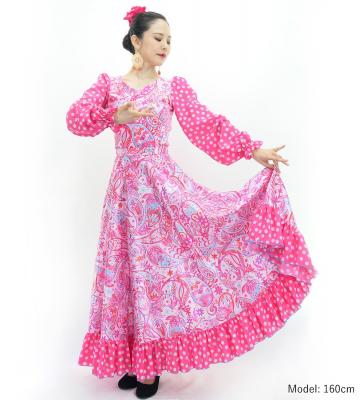 Flamenco Blouse & Skirt / Paisley / Pink / JFBS-9