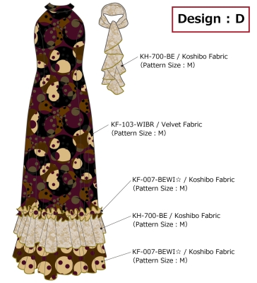 Kids Flamenco Velvet Dress with Frills/ Dot / JFDp-11