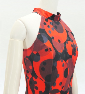 Flamenco Velvet Dress with Frills / Dot / JFD-11