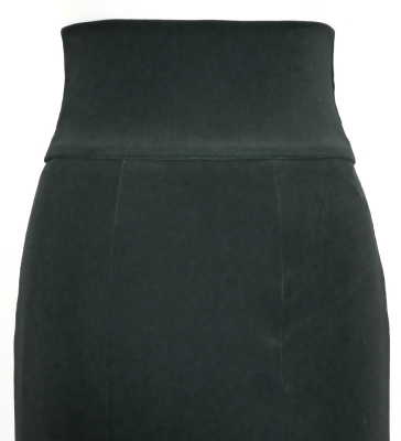 Flamenco High Waist Mermaid Skirt / Solid Black / FS-36