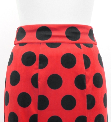 Flamenco High Waist Mermaid Skirt / Dots / FS-37