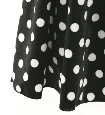Flamenco High Waist Mermaid Skirt / Dots / FS-38