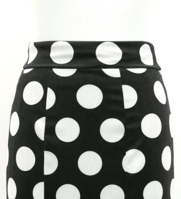 Flamenco High Waist Mermaid Skirt / Dots / FS-38