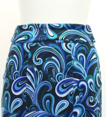 Flamenco High Waist Mermaid Skirt / Paisley / FS-40