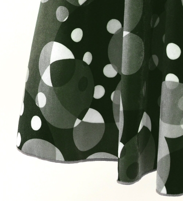 Flamenco High Waist Mermaid Skirt / Paisley & Dots / FS-42