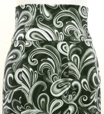 Flamenco High Waist Mermaid Skirt / Paisley & Dots / FS-42