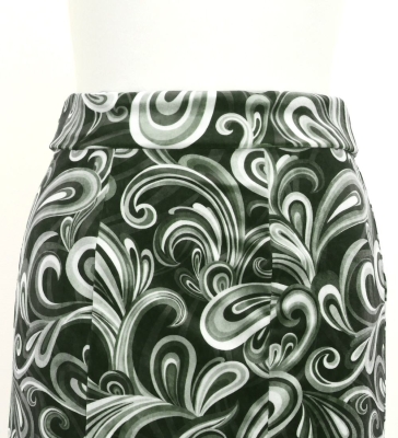 Flamenco High Waist Mermaid Skirt / Paisley & Dots / FS-42
