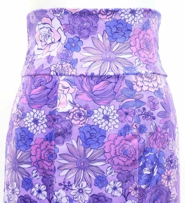 Flamenco High Waist Mermaid Skirt / Roses / FS-43