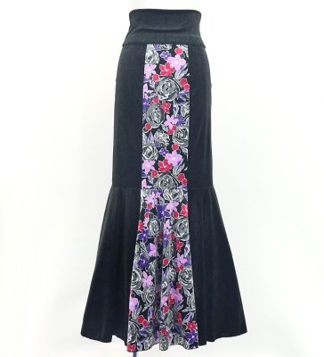 Flamenco High Waist Mermaid Skirt / Paisley & Roses / FS-49
