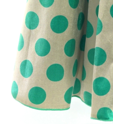 Flamenco High Waist Mermaid Skirt / Dots & Paisley / FS-52