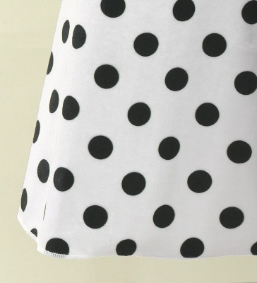 Flamenco High Waist Mermaid Skirt / Dots / FS-71