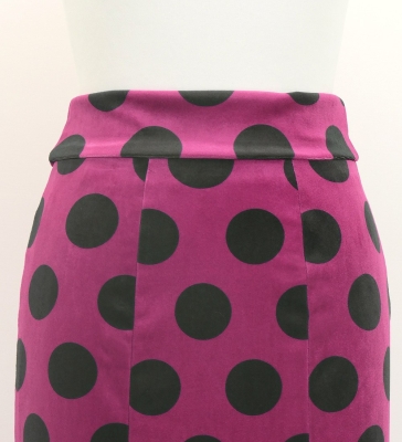 Flamenco High Waist Mermaid Skirt / Dots / FS-72