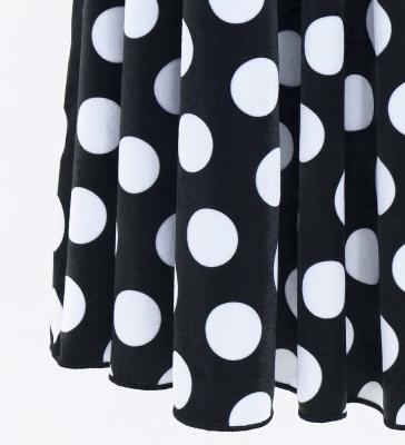 Kids Flamenco High Waist Mermaid Skirt / Dots / Black & White / JFSp-18