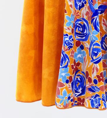 Kids Flamenco High Waist Mermaid Skirt / Rose / Orange / JFSp-20