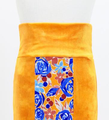 Kids Flamenco High Waist Mermaid Skirt / Rose / Orange / JFSp-20